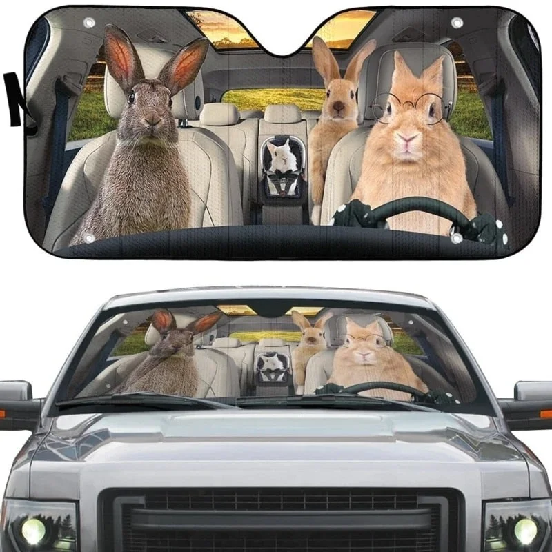 Rabbit Family Pattern UV and Heat Front Windshield Sunshade Durable Car Accessories Car Windshield Sun Shade
Rabbit Family Pattern UV and Heat Front Windshield Sunshade Durable Car Accessories Car Windshield Sun Shade