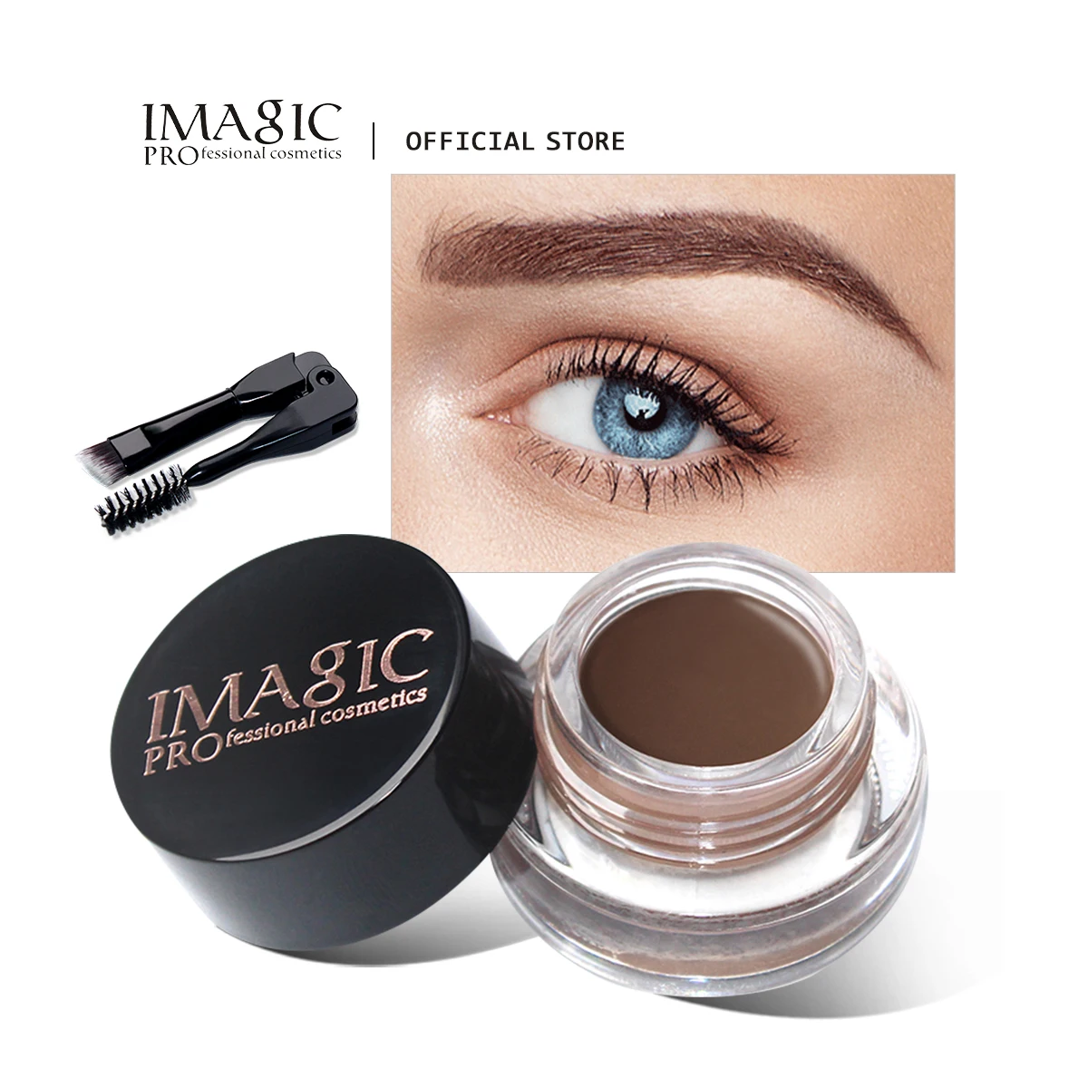 IMAGIC 6 Colors Eyebrow Gel Waterproof Long Lasting No Fading Eyebrow Cream Enhancer Professional With Brush Makeup Tools
IMAGIC 6 Colors Eyebrow Gel Waterproof Long Lasting No Fading Eyebrow Cream Enhancer Professional With Brush Makeup Tools