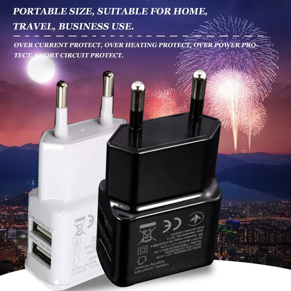 AC Adapter Universal DC 5V Power Supply 2A AC TO DC 220C TO 5V Charger EU Plug Mobile Phone Converter Power Adapter Double Port
AC Adapter Universal DC 5V Power Supply 2A AC TO DC 220C TO 5V Charger EU Plug Mobile Phone Converter Power Adapter Double Port