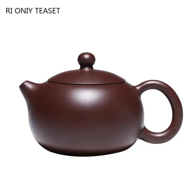 

170ml Yixing Famous Artists Purple Clay Teapots Handmade Xishi Tea Pot Raw Ore Purple Zhu Mud Kettle Chinese Zisha Tea Set