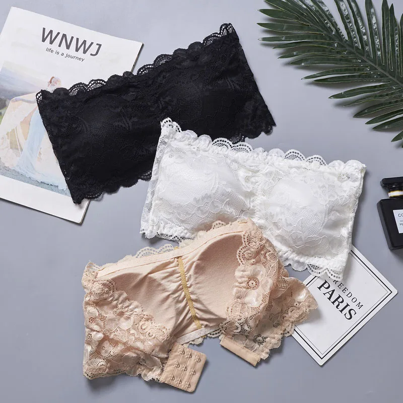 Elastic Sexy Women Lace Floral Bralet Bra Bustier Back Closure Bandeau Crop Top Padded Bra Bralette Strapless Tube Top
Elastic Sexy Women Lace Floral Bralet Bra Bustier Back Closure Bandeau Crop Top Padded Bra Bralette Strapless Tube Top