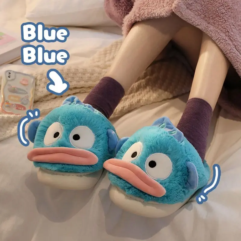 Anime Kawaii Sanrio Hangyodon Cute Cartoon Cotton Slippers Autumn Winter New Couple Ins Home Warm Slippers Fashionable and Warm
Anime Kawaii Sanrio Hangyodon Cute Cartoon Cotton Slippers Autumn Winter New Couple Ins Home Warm Slippers Fashionable and Warm