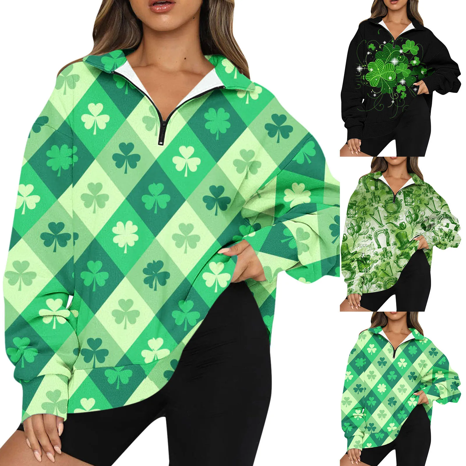 Womens Fashion Oversized Half Zip Pullover Long Sleeve St Girls Juniors Sweatshirts No Hood Color up Leopard Zip up Jacket
Womens Fashion Oversized Half Zip Pullover Long Sleeve St Girls Juniors Sweatshirts No Hood Color up Leopard Zip up Jacket