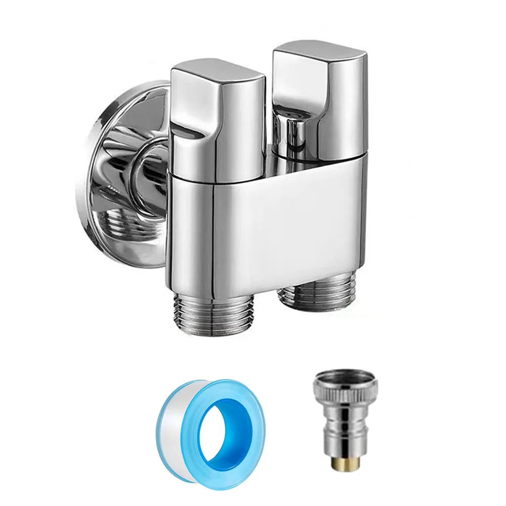 G1/2 1 In Two Out Double Control Washing Machine Faucet Toilet Triangle Valve Point Interface Washing Machine Faucet
G1/2 1 In Two Out Double Control Washing Machine Faucet Toilet Triangle Valve Point Interface Washing Machine Faucet