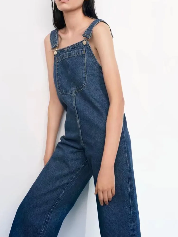 Zach AiIsa spring new women's clothing, art, retro, casual, college style, age-reducing temperament, straight-leg denim jumpsuit
Zach AiIsa spring new women's clothing, art, retro, casual, college style, age-reducing temperament, straight-leg denim jumpsuit