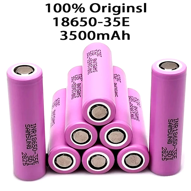 1-10 Actual Capacity Original Power 18650 Lithium Battery 35E 3500mAh 3.7V 25A High Power Inr18650 Electric Tools
1-10 Actual Capacity Original Power 18650 Lithium Battery 35E 3500mAh 3.7V 25A High Power Inr18650 Electric Tools