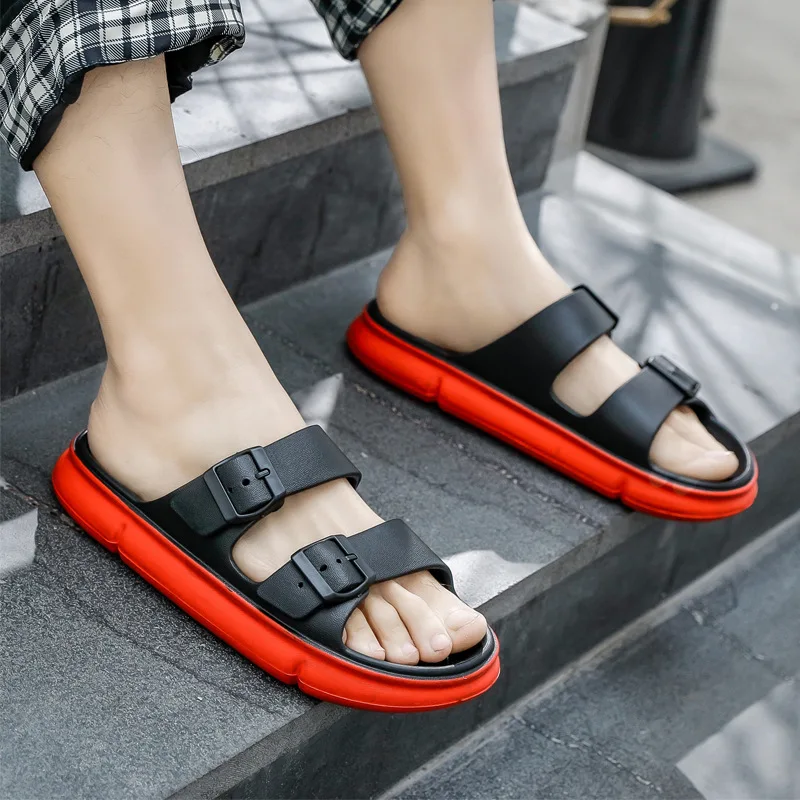 New Platform Shit-feeling Silent Slippers 2022 Summer Mens Flip-flops Adjustable two-color Flats Casual Non-slip Beach Sandals
New Platform Shit-feeling Silent Slippers 2022 Summer Mens Flip-flops Adjustable two-color Flats Casual Non-slip Beach Sandals