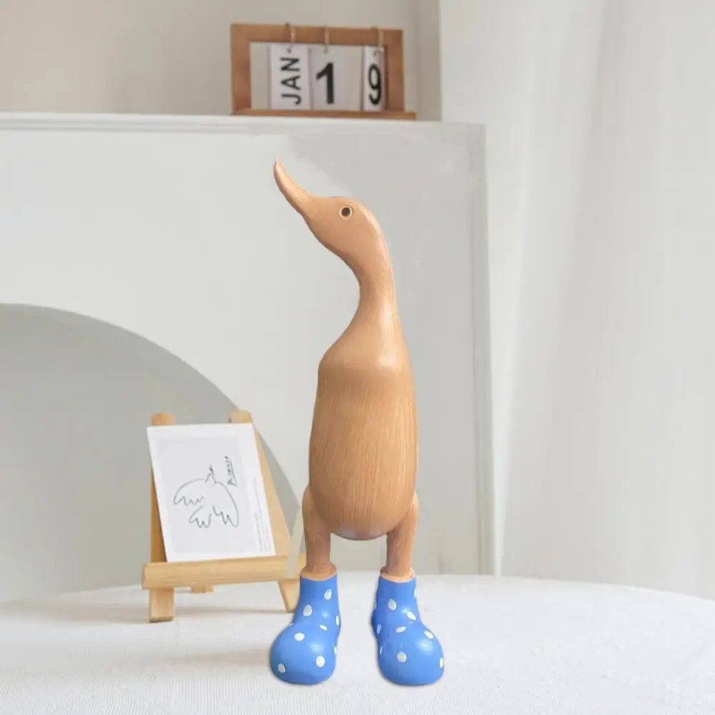 Rustic Wood Duck Ornament Charming Eco-friendly Wooden Duck Rain Boots Versatile Eye-catching Home Decor Ornaments with for Home
Rustic Wood Duck Ornament Charming Eco-friendly Wooden Duck Rain Boots Versatile Eye-catching Home Decor Ornaments with for Home