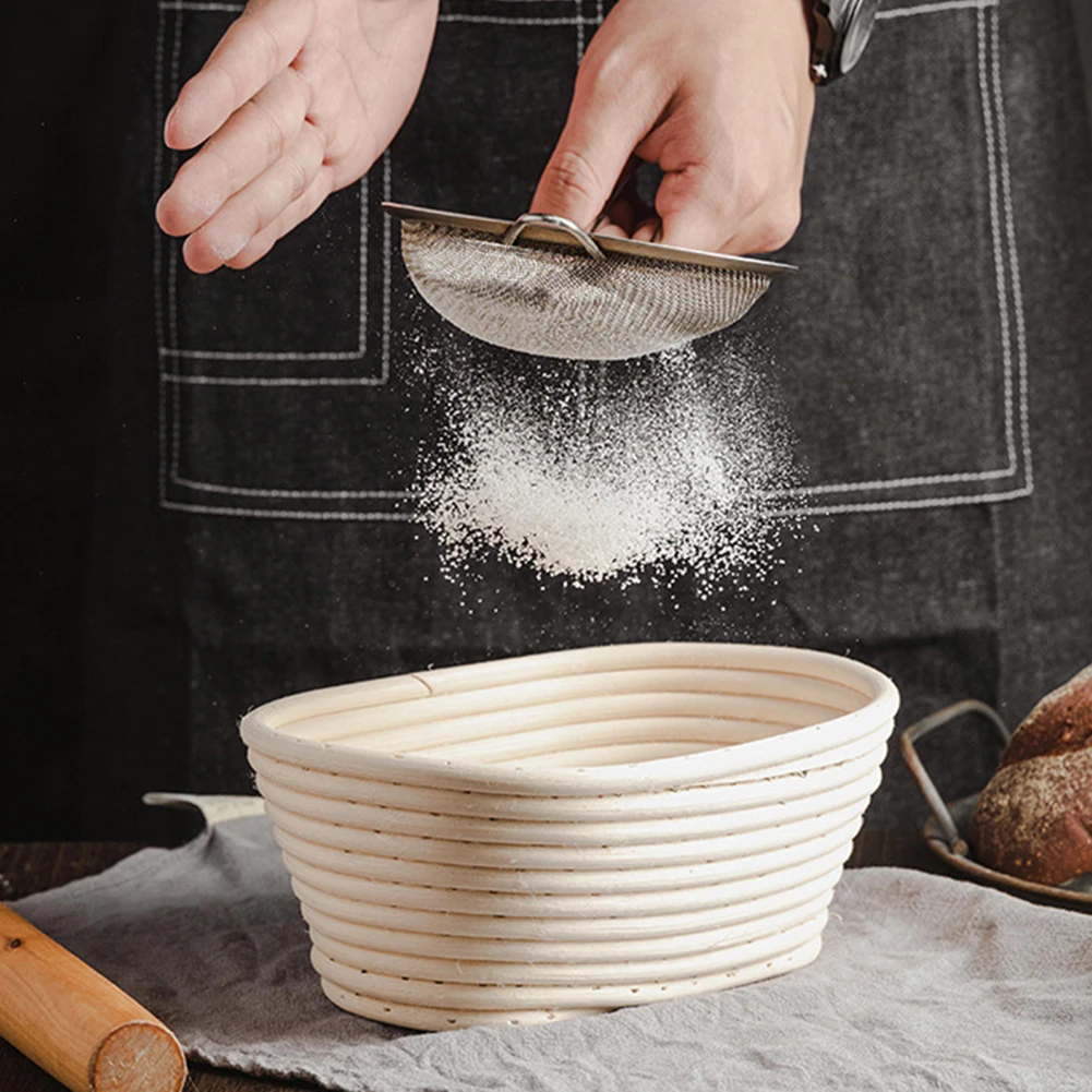 Овальные товары для выпечки Banneton Brotform, корзина для хлеба sourтеста Banneton, портативные корзины для теста и хлеба, плетеные кухонные инструменты
Овальные товары для выпечки Banneton Brotform, корзина для хлеба sourтеста Banneton, портативные корзины для теста и хлеба, плетеные кухонные инструменты