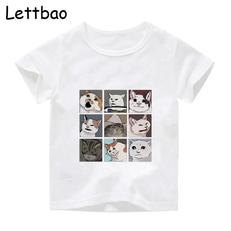 Cat Shirt Funny T-Shirt Children's Printed T Shirt Summer Fashion Casual Kids Graphic Top Tee Children Clothing
Cat Shirt Funny T-Shirt Children's Printed T Shirt Summer Fashion Casual Kids Graphic Top Tee Children Clothing