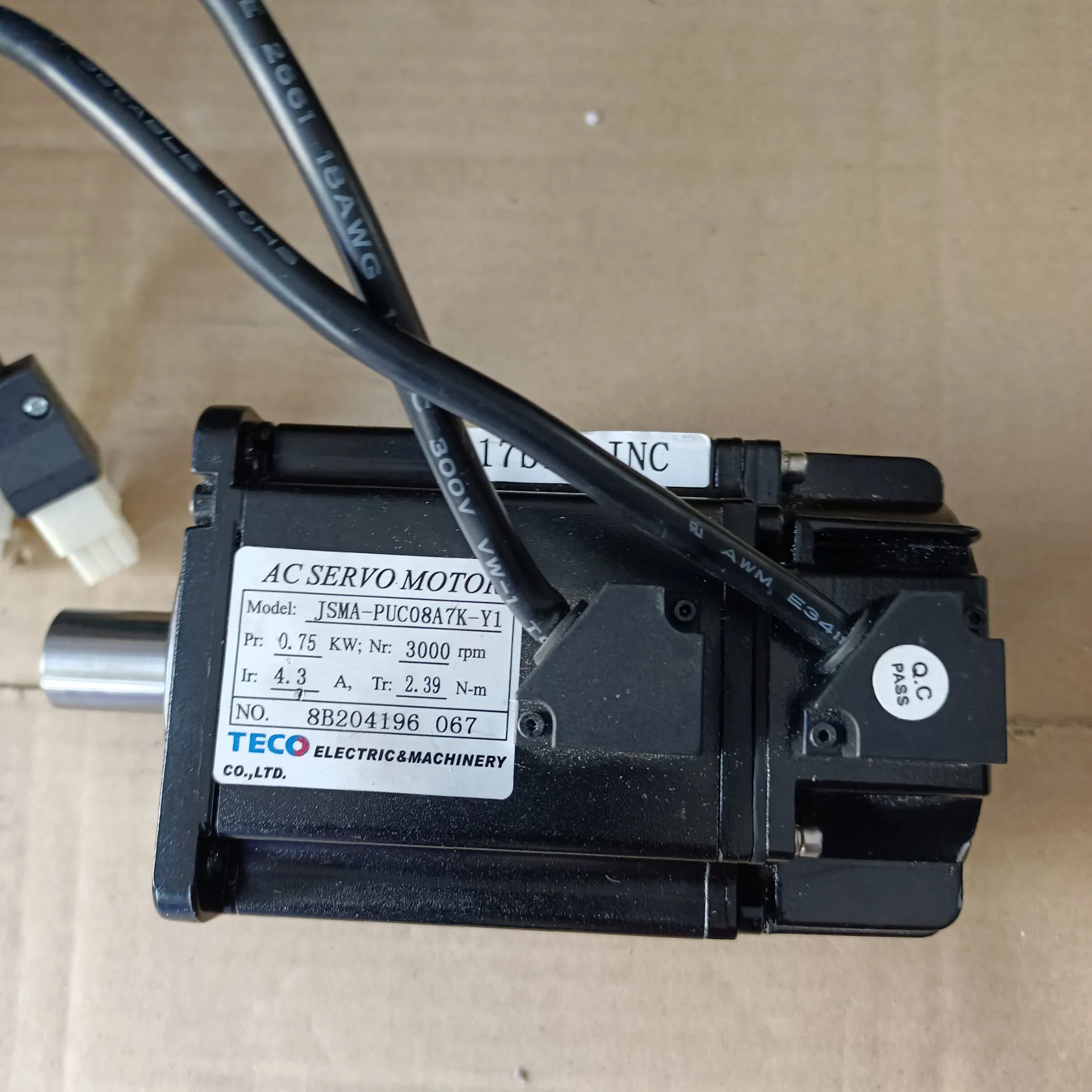 JSMA-PUC08A7K-Y1 servo motor , Used one ,85% appearance new , 3 months warranty , fastly shipping
JSMA-PUC08A7K-Y1 servo motor , Used one ,85% appearance new , 3 months warranty , fastly shipping