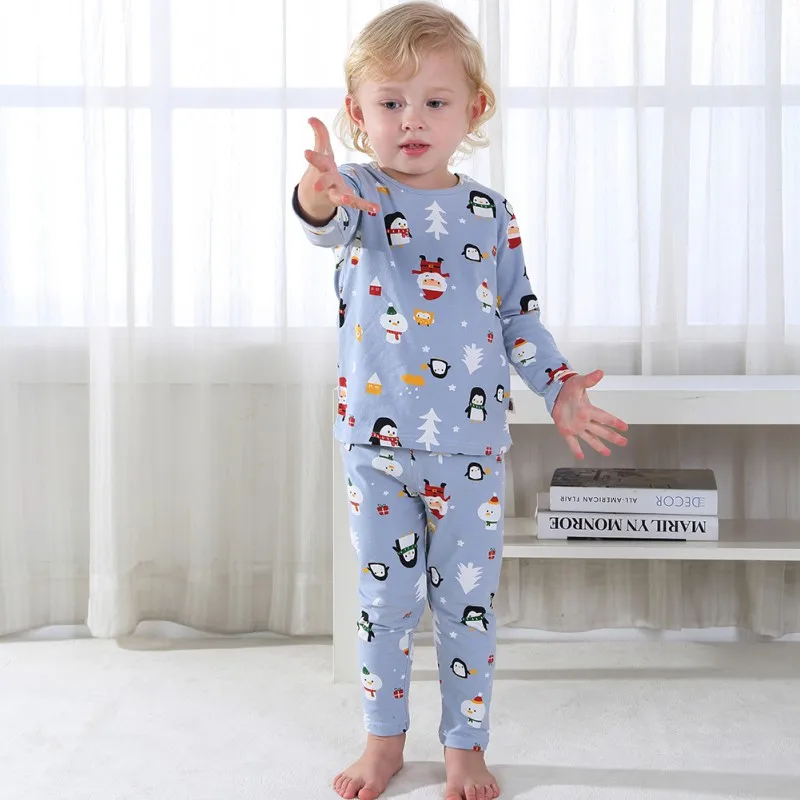 Kids Boy Girls Cotton Pajamas Set Autumn Long-sleeved Tops And Trousers Casual Home Clothing Toddler Nightwear 2Pcs Pyjamas Set
Kids Boy Girls Cotton Pajamas Set Autumn Long-sleeved Tops And Trousers Casual Home Clothing Toddler Nightwear 2Pcs Pyjamas Set