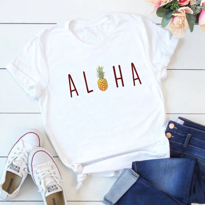 Aloha Pineapple Shirts Summer Vintage Tee Vacation Aloha Tee Aloha Pineapple Tops Hawaii Women Vintage Streetwear Clothes L
Aloha Pineapple Shirts Summer Vintage Tee Vacation Aloha Tee Aloha Pineapple Tops Hawaii Women Vintage Streetwear Clothes L