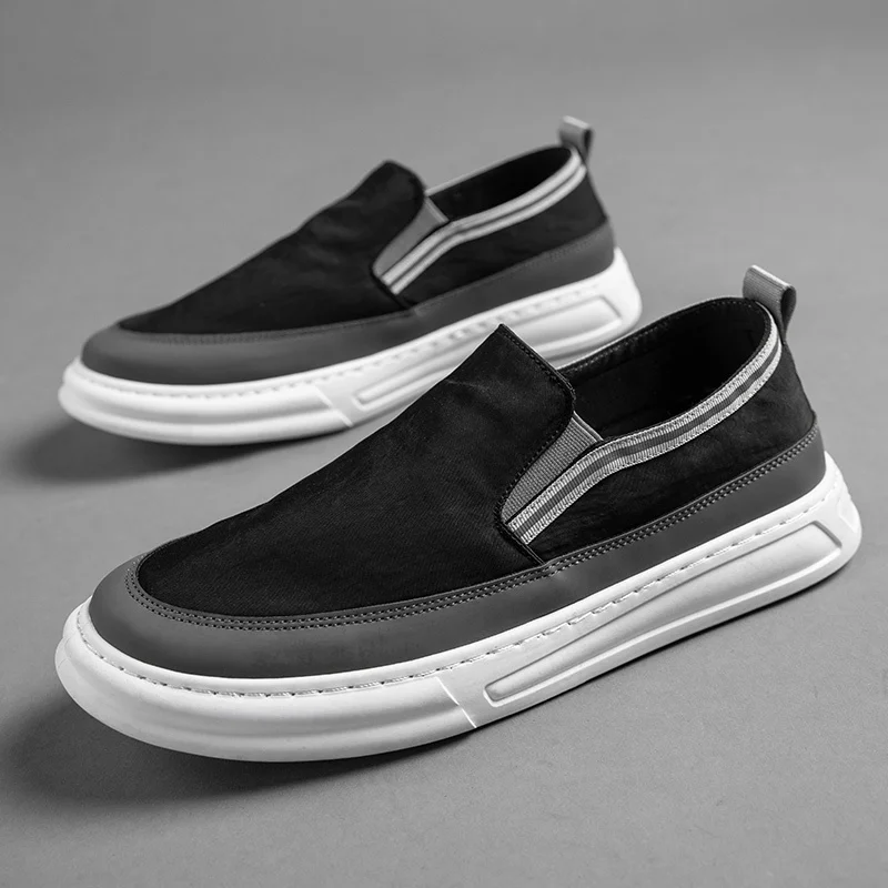 Summer Breathable Loafers Men Slip On Canvas Shoes Casual Vulcanized Shoes Man Sneakers Classic Black Men's Flat Loafers Shoes
Summer Breathable Loafers Men Slip On Canvas Shoes Casual Vulcanized Shoes Man Sneakers Classic Black Men's Flat Loafers Shoes