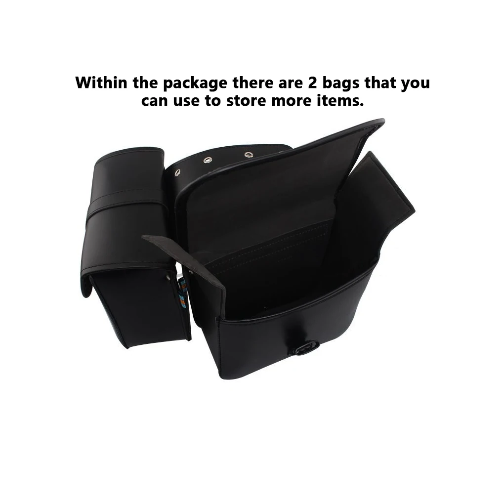 1 Pair PU Leather Motorcycle Saddle Bag Portable Replacement Motorcycling Saddlebag Motorbike Pouch Accessories Black
1 Pair PU Leather Motorcycle Saddle Bag Portable Replacement Motorcycling Saddlebag Motorbike Pouch Accessories Black