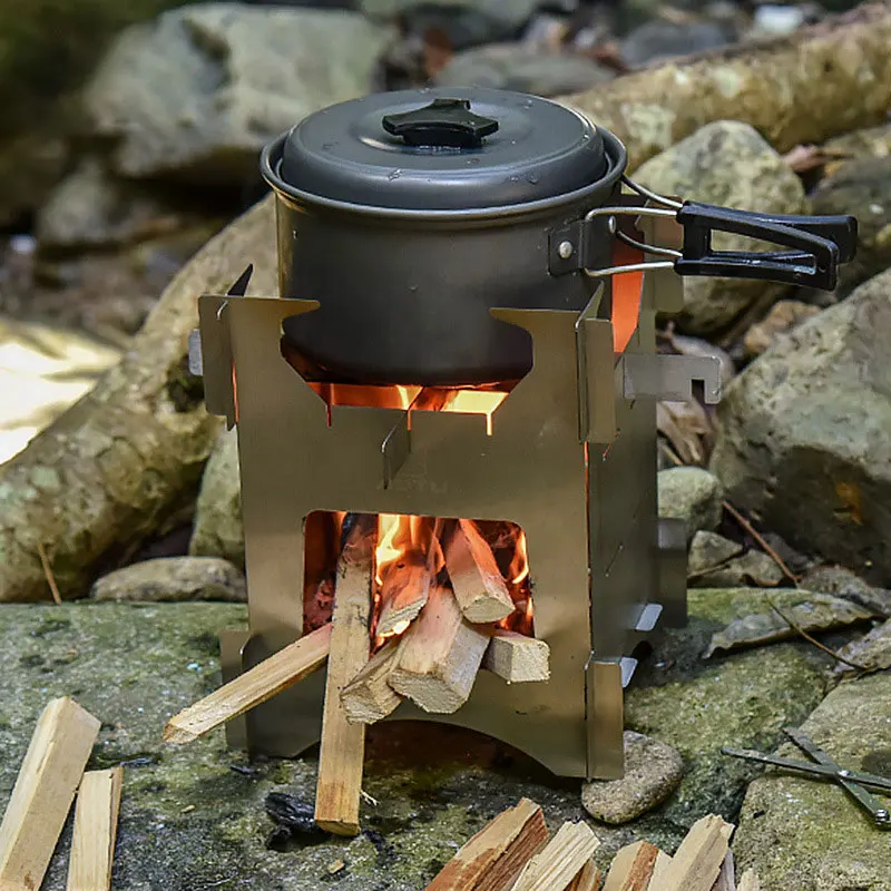 Outdoor Camping Stainless Steel Folding Wood Stove Durable Portable Picnic Mini Stove for Field Hiking Exploration 12.7x10x10cm
Outdoor Camping Stainless Steel Folding Wood Stove Durable Portable Picnic Mini Stove for Field Hiking Exploration 12.7x10x10cm