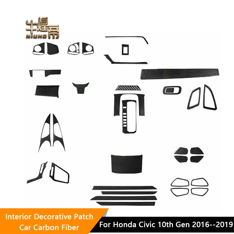Car Decoration Sticker For Honda Civic 10th Gen 2016--2019 Full Set of Parts Interior Carbon Fiber Protector Patch Accessories
Car Decoration Sticker For Honda Civic 10th Gen 2016--2019 Full Set of Parts Interior Carbon Fiber Protector Patch Accessories