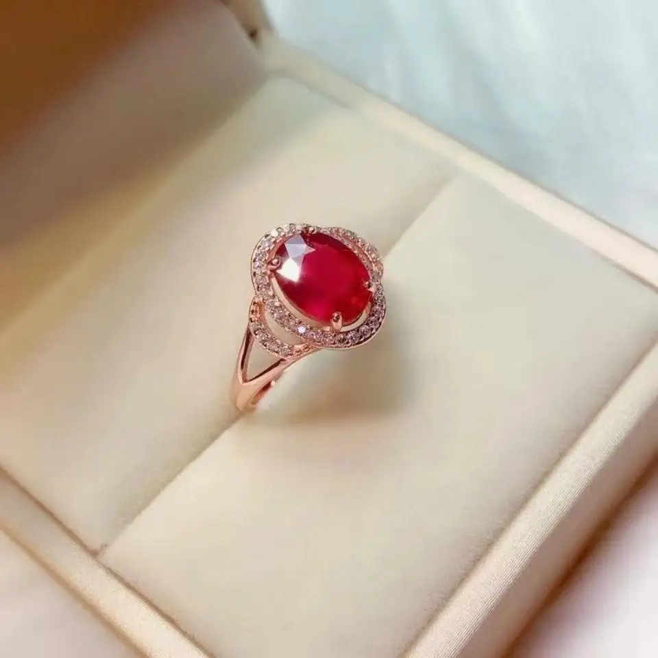 TR Natural Ruby ring Main Stone 3 Carats Super Beautiful Pigeon Blood Red Pigeon Egg Live Mouth Women Jewelry Man Ring for Men
TR Natural Ruby ring Main Stone 3 Carats Super Beautiful Pigeon Blood Red Pigeon Egg Live Mouth Women Jewelry Man Ring for Men