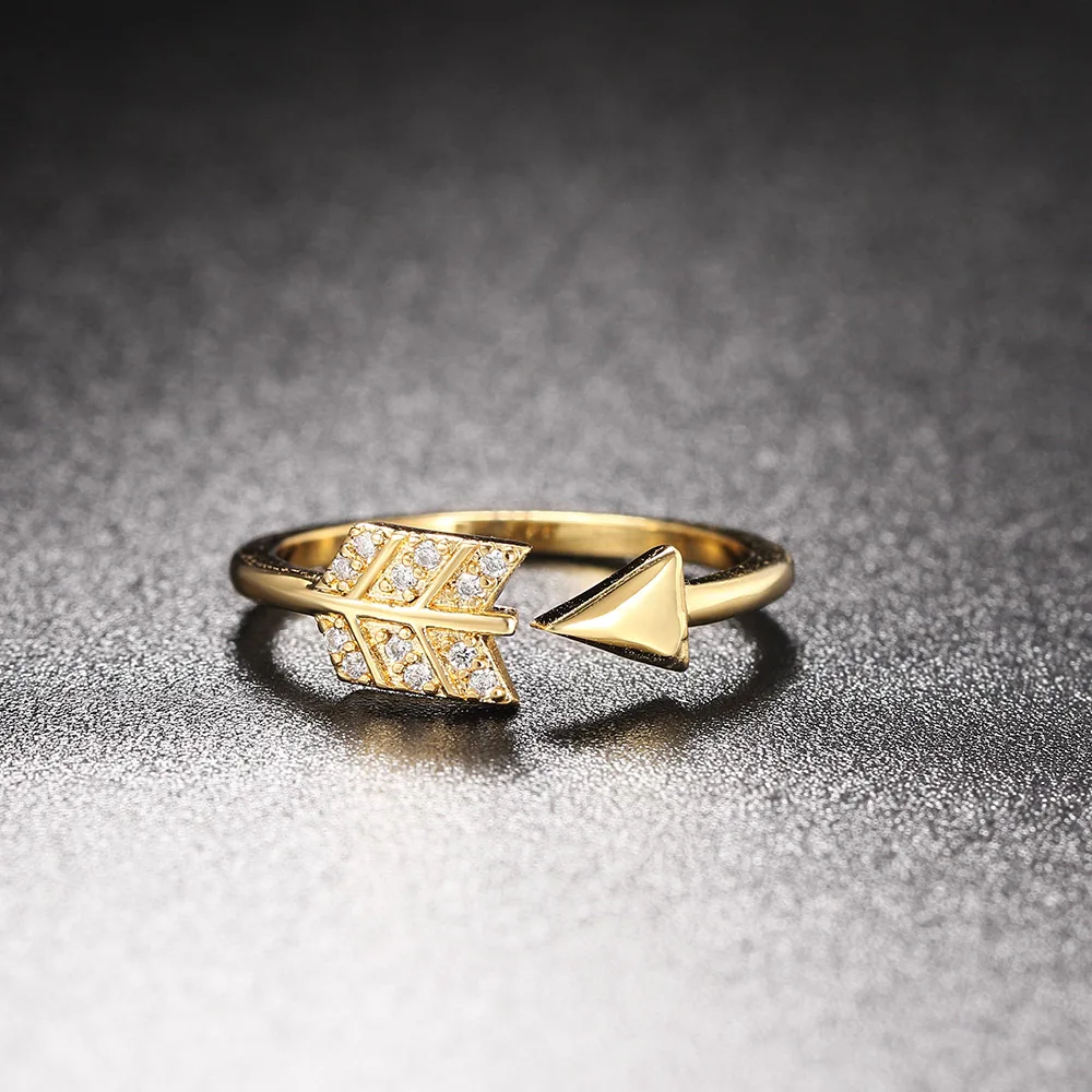 Adjustable Arrow Ring for Women Punk Zircon Gold Color Crystal Rings Korean Fashion Geometry Accessories Jewelry
Adjustable Arrow Ring for Women Punk Zircon Gold Color Crystal Rings Korean Fashion Geometry Accessories Jewelry