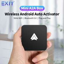 EKIY A2 Wired to Wireless Android Auto Adapter For Wired Android Auto Cars Smart Ai Box Bluetooth WiFi Spotify Auto Connect Map