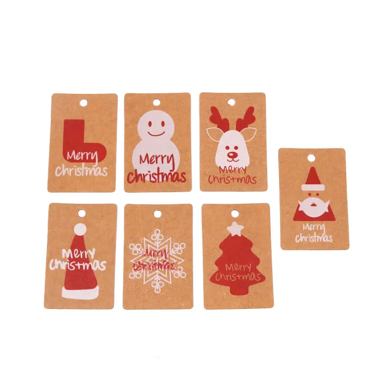 100pcs/lot 3.5x5.5cm Christmas Labels Kraft Paper Hang Tag Printed Gift Card with Strings Christmas Party Decor Clothes Tags
100pcs/lot 3.5x5.5cm Christmas Labels Kraft Paper Hang Tag Printed Gift Card with Strings Christmas Party Decor Clothes Tags