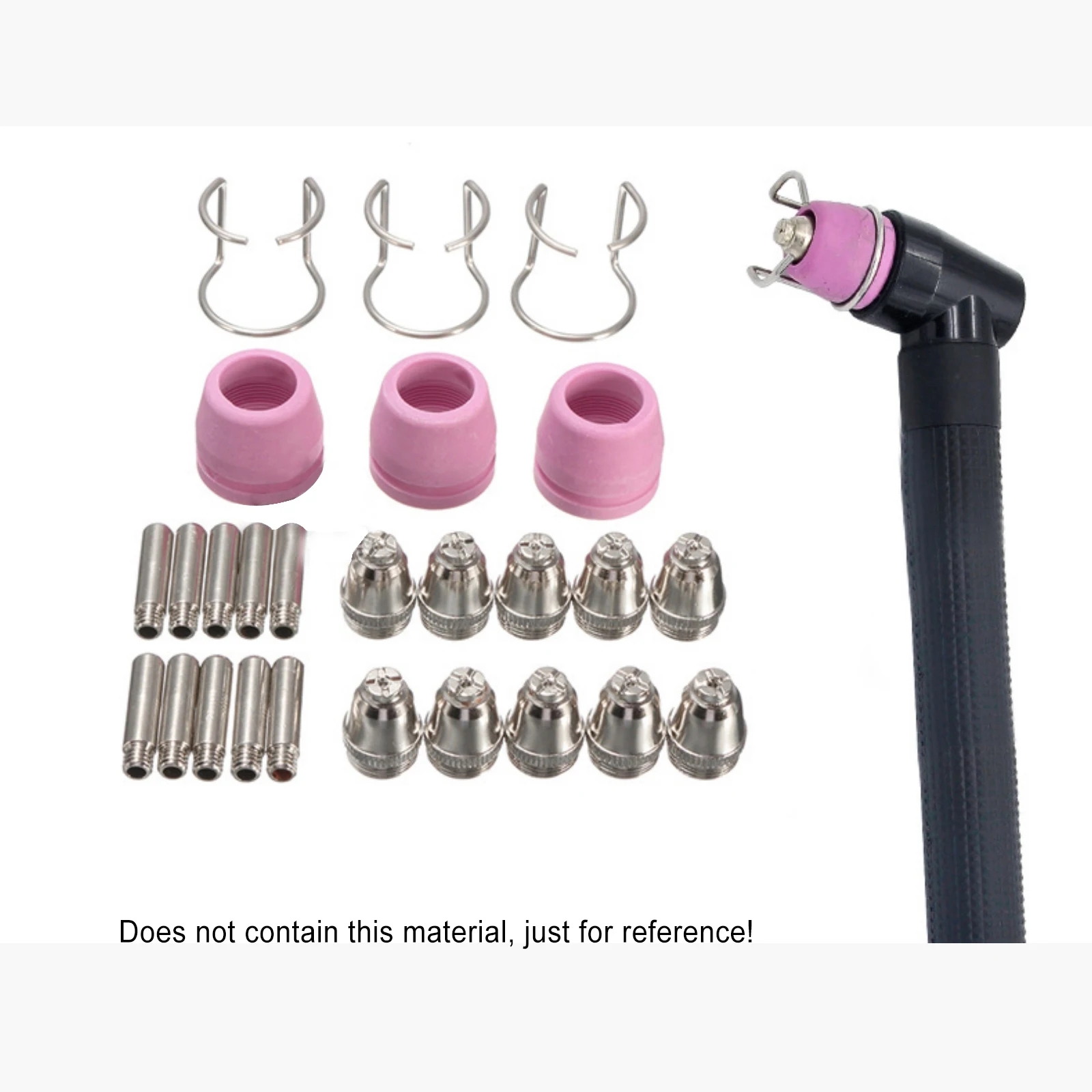 26 Pieces Air Plasma Cutting Gun Accessories Suitable for SG55/AG60 Plasma Series Cutting Torch Nozzle Welding Accessories
26 Pieces Air Plasma Cutting Gun Accessories Suitable for SG55/AG60 Plasma Series Cutting Torch Nozzle Welding Accessories