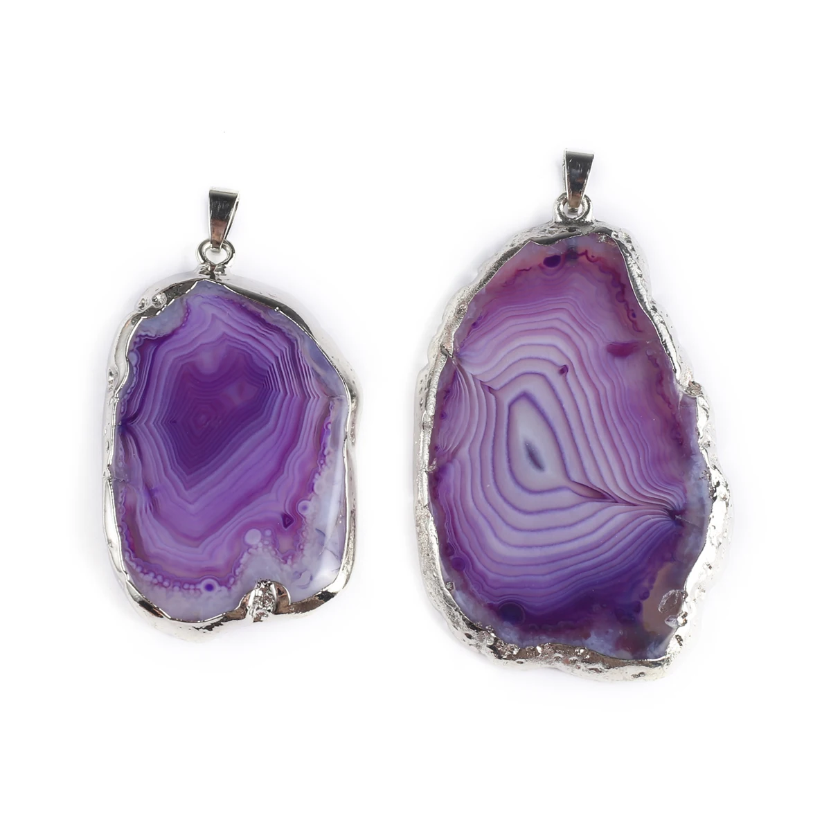 Natural Stone Pendants Slice Agates Sliver Plated Irregular Purple Onyx for Jewelry Making Diy Women Necklace Gifts
Natural Stone Pendants Slice Agates Sliver Plated Irregular Purple Onyx for Jewelry Making Diy Women Necklace Gifts