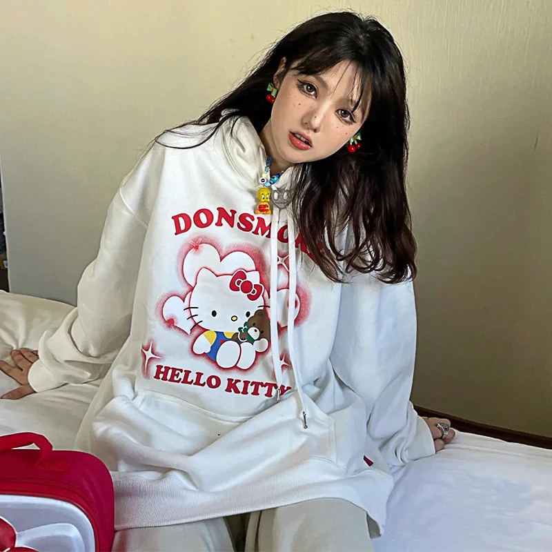 Sanrio Collaboration Hellokitty Hooded Couple Top Hoodie Women Clothing Streetwear Women Anime Hoodie Anime Hoodies
Sanrio Collaboration Hellokitty Hooded Couple Top Hoodie Women Clothing Streetwear Women Anime Hoodie Anime Hoodies