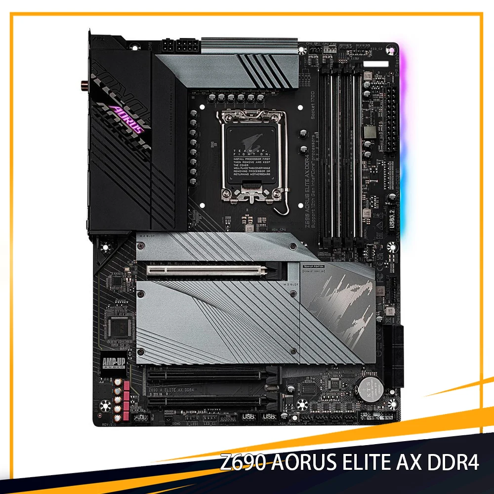 Z690 AORUS ELITE AX DDR4 для материнской платы Gigabyte LGA1700 ATX 128 ГБ поддерживает процессоры 12-го поколения Pentium Gold Celeron
Z690 AORUS ELITE AX DDR4 для материнской платы Gigabyte LGA1700 ATX 128 ГБ поддерживает процессоры 12-го поколения Pentium Gold Celeron