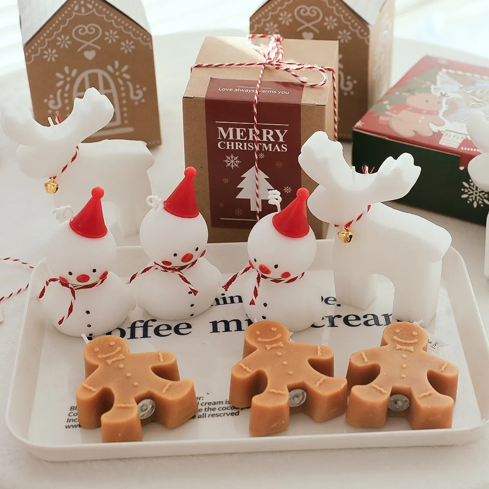 Wholesale price 1PC Gingerbread Man Christmas Scented Candle Aromatherapy Creative Festive Atmosphere Decoration Small Ornaments
Wholesale price 1PC Gingerbread Man Christmas Scented Candle Aromatherapy Creative Festive Atmosphere Decoration Small Ornaments