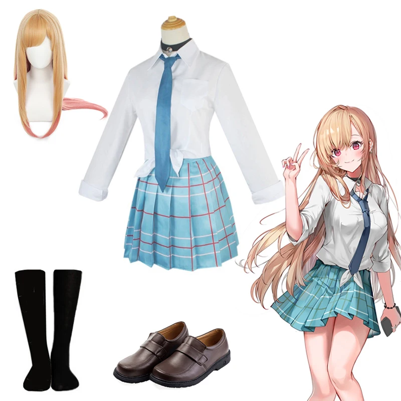 Anime My Dress-Up Darling Marin Kitagawa Cosplay Costume Women Sailor Skirt High School Uniform JK Outfit Halloween Carnival Set
Anime My Dress-Up Darling Marin Kitagawa Cosplay Costume Women Sailor Skirt High School Uniform JK Outfit Halloween Carnival Set