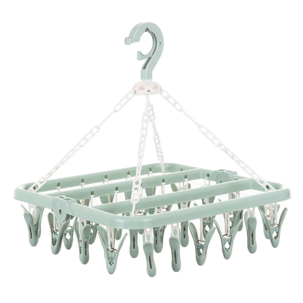 Hanger Household Folding Clip Lightweight Rotating Neck Smooth Swivel Hook With 32 Drying Clips Multifunctional Drying Rack
Hanger Household Folding Clip Lightweight Rotating Neck Smooth Swivel Hook With 32 Drying Clips Multifunctional Drying Rack