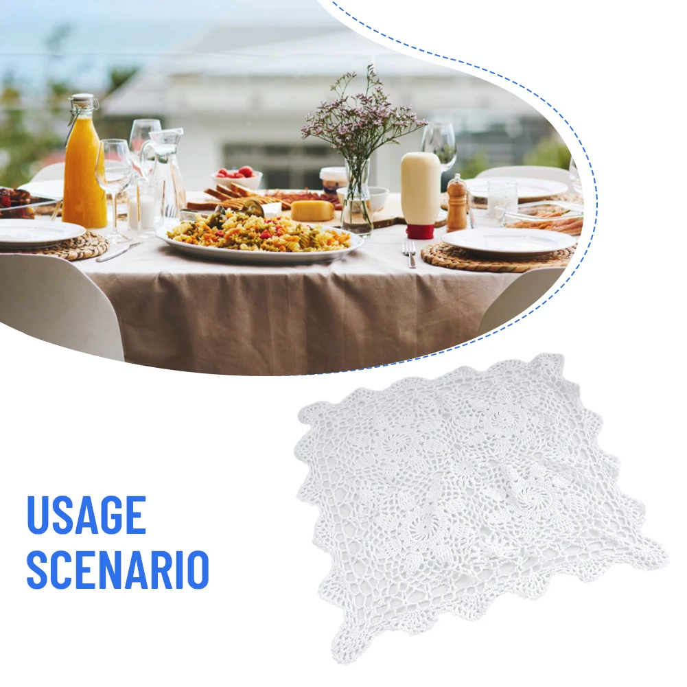 Decoration Tablecloth Vintage Countryside Doily Floral Lace Square Table Tablecloth Cloth Cotton Cover Crochet
Decoration Tablecloth Vintage Countryside Doily Floral Lace Square Table Tablecloth Cloth Cotton Cover Crochet