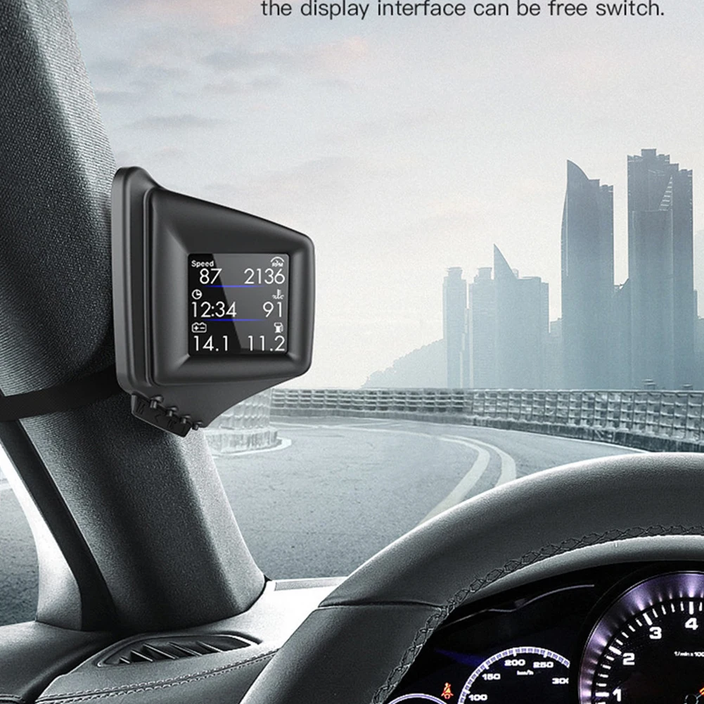 1 Set Smart Car HUD Head Up Display AI Warning OBD GPS LCD Driving Computer Code Table Tied A Pillar Modification PC+ABS Black
1 Set Smart Car HUD Head Up Display AI Warning OBD GPS LCD Driving Computer Code Table Tied A Pillar Modification PC+ABS Black