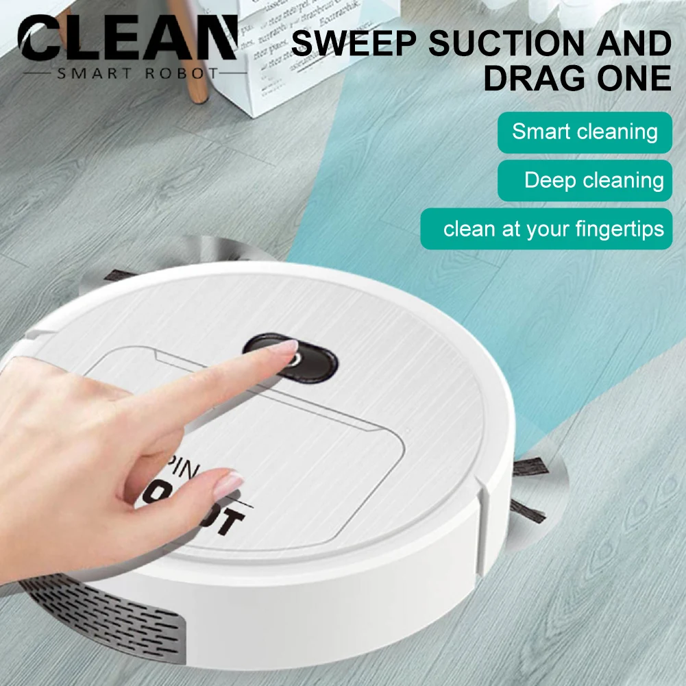 1200mAh 3 IN 1 Robot Vacuum Cleaner Sweep And Wet Mopping Floors Carpet Run Wireless Floor Machine USB Reharge Sweeping Robot
1200mAh 3 IN 1 Robot Vacuum Cleaner Sweep And Wet Mopping Floors Carpet Run Wireless Floor Machine USB Reharge Sweeping Robot
