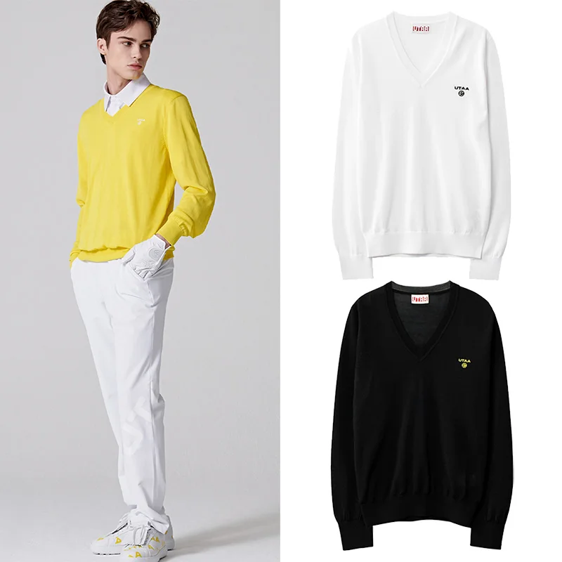 Boutique Men's Knitted Sweater Casual Versatile Golf Clothing Comfortable and Fashionable Korean High-end Pullover
Boutique Men's Knitted Sweater Casual Versatile Golf Clothing Comfortable and Fashionable Korean High-end Pullover