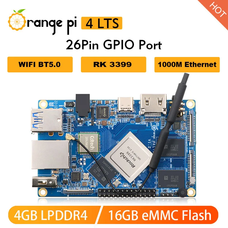 Orange Pi 4 LTS SBC 4 Гб LPDDR4 ОЗУ 16 Гб EMMC Rockchip RK3399 Wifi BT5.0 1000M Ethernet работает на Android Ubuntu Debian OS
Orange Pi 4 LTS SBC 4 Гб LPDDR4 ОЗУ 16 Гб EMMC Rockchip RK3399 Wifi BT5.0 1000M Ethernet работает на Android Ubuntu Debian OS