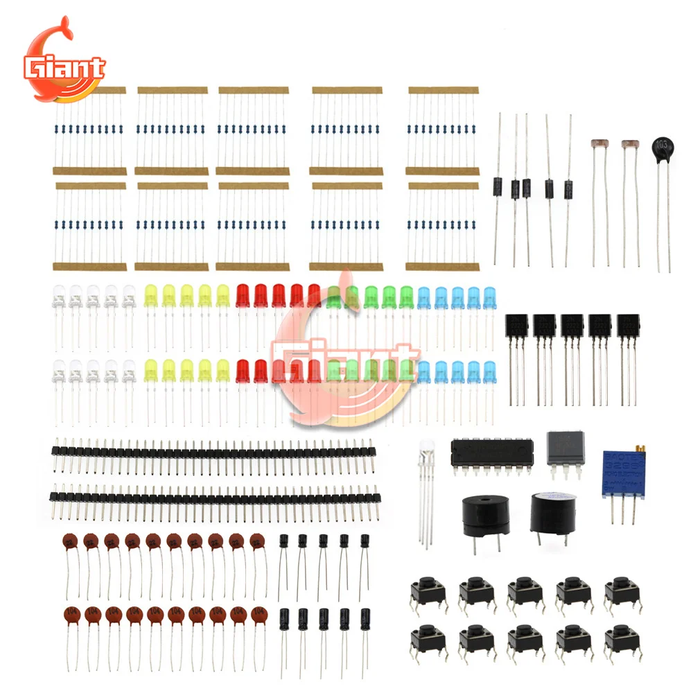 Базовый стартовый комплект Diy, макетная плата, джампер, провода, резисторы, зуммер 
Базовый стартовый комплект Diy, макетная плата, джампер, провода, резисторы, зуммер
