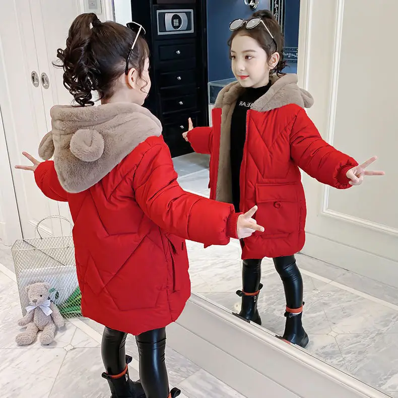 Girls Winter Coat 2022 New Hooded Warm Children's Jackets Baby Kids Plus Fleece Long Outwear Thick Girl Parka Clothes 
Girls Winter Coat 2022 New Hooded Warm Children's Jackets Baby Kids Plus Fleece Long Outwear Thick Girl Parka Clothes