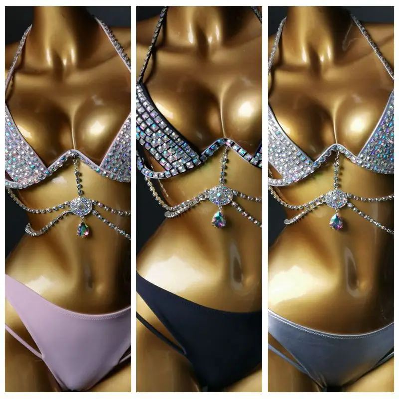 2022 New Strip Steel Bikini Diamond Patch Swimsuit Tassel Nightclub Bikini Sexy Party Women's Wear Push Up Bikini Set
2022 New Strip Steel Bikini Diamond Patch Swimsuit Tassel Nightclub Bikini Sexy Party Women's Wear Push Up Bikini Set