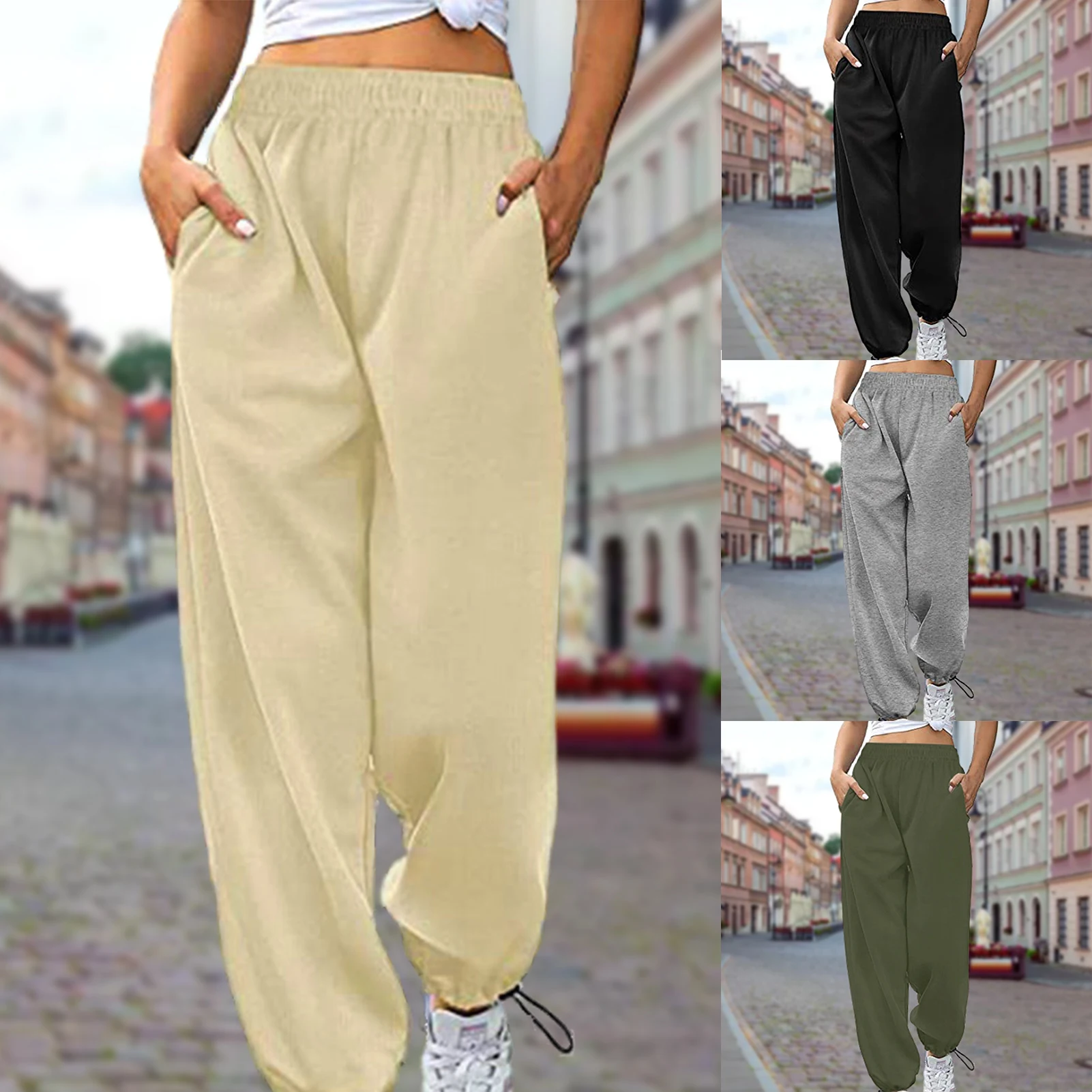 Long Jogging Women Sweatpant Solid Color Cotton Sport Dancing Trousers Women High Wasit Korean Style Sport Trousers
Long Jogging Women Sweatpant Solid Color Cotton Sport Dancing Trousers Women High Wasit Korean Style Sport Trousers
