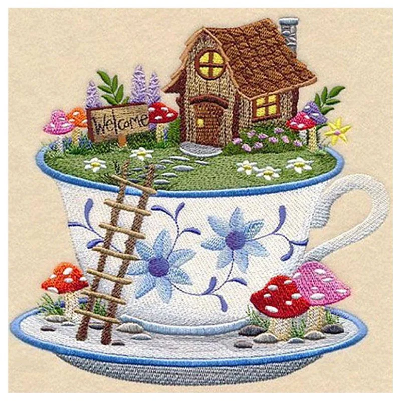 Diamond Painting Diamond Full Diamond Round Diamond Cross Stitch Living Room Decoration Crafts Gifts Teacup House
Diamond Painting Diamond Full Diamond Round Diamond Cross Stitch Living Room Decoration Crafts Gifts Teacup House