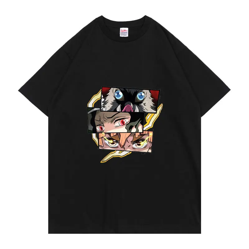 Anime Demon Slayer Oversized Tshirt Hashibira Inosuke Agatsuma Zenitsu Kamado Nezuko Eyes Print Tee Manga Harajuku T-shirt
Anime Demon Slayer Oversized Tshirt Hashibira Inosuke Agatsuma Zenitsu Kamado Nezuko Eyes Print Tee Manga Harajuku T-shirt