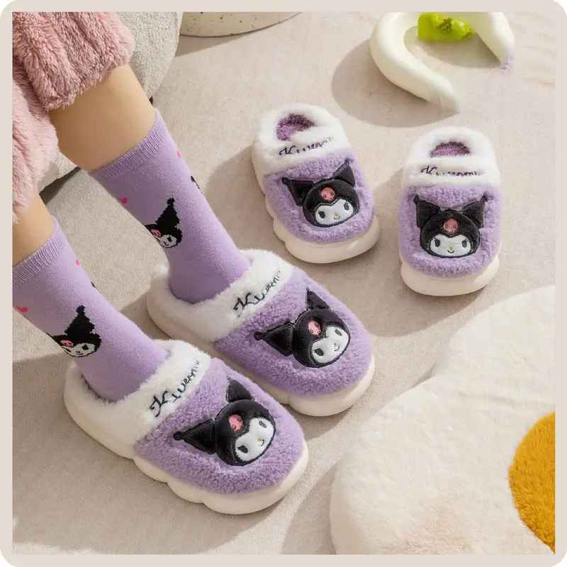 Kawali Sanrio Hellokitty Kuromi My Melody Cinnamoroll Cotton Slippers Plush Home Shoes Warm Comfortable Cute Kids Gift For Girls
Kawali Sanrio Hellokitty Kuromi My Melody Cinnamoroll Cotton Slippers Plush Home Shoes Warm Comfortable Cute Kids Gift For Girls