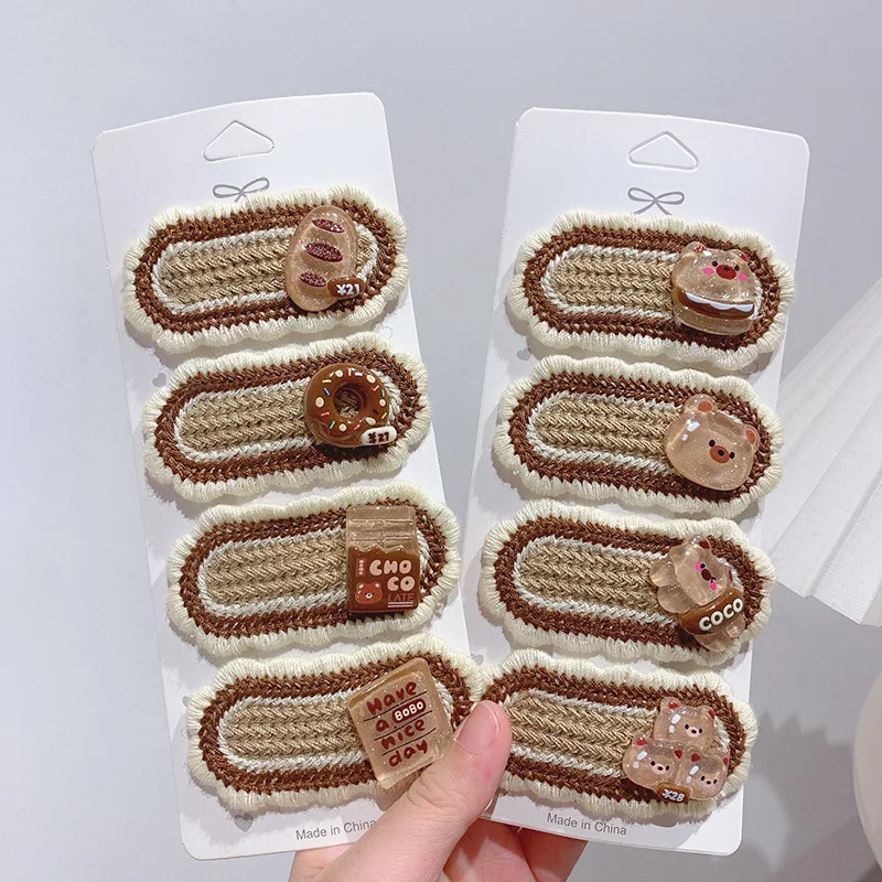 8 Styles Cute Cartoon Little Bear Donut Hair Accessories for Women Girls Bangs Fresh Sweet Cloth Hairclip Headdress Tiaras 집게핀
8 Styles Cute Cartoon Little Bear Donut Hair Accessories for Women Girls Bangs Fresh Sweet Cloth Hairclip Headdress Tiaras 집게핀