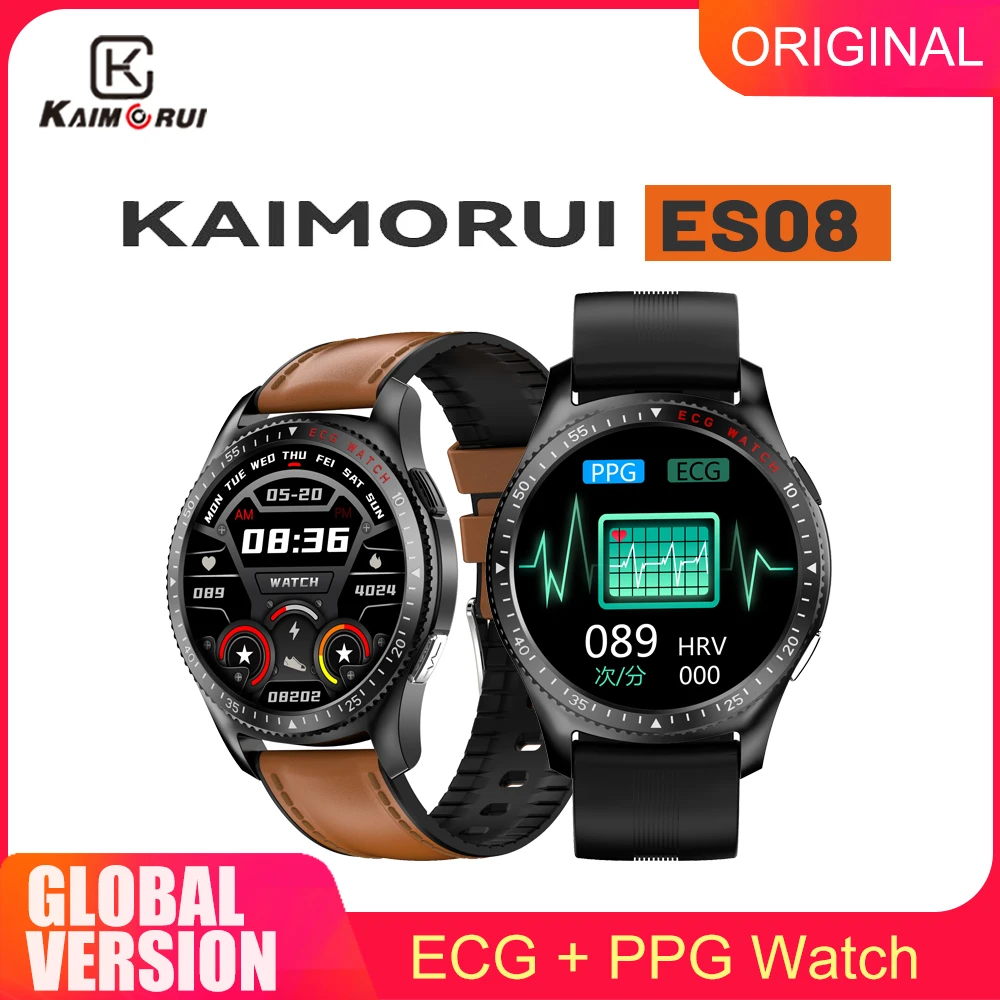 Kaimorui ES08 Smart Watch Men ECG PPG Measurement 1.28" Screen Blood Pressure Monitor Men's Sport Smartwatch For Android Ios
Kaimorui ES08 Smart Watch Men ECG PPG Measurement 1.28" Screen Blood Pressure Monitor Men's Sport Smartwatch For Android Ios