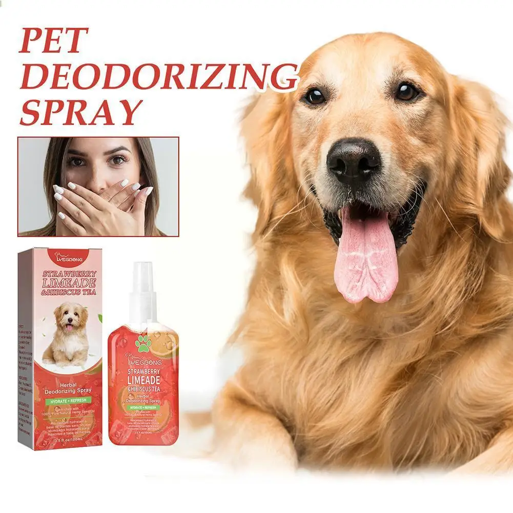100ML Pet Odor Eliminator Spray Dog Cat Fragrance Fresh Deodorant Natural Spray Long Scent Formula Smell Indoor Plant Lasti W5I2
100ML Pet Odor Eliminator Spray Dog Cat Fragrance Fresh Deodorant Natural Spray Long Scent Formula Smell Indoor Plant Lasti W5I2