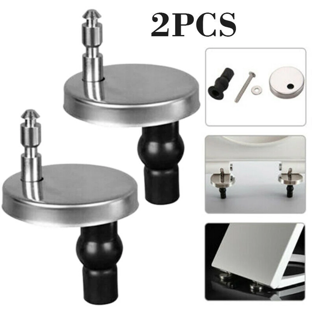 2x Toilet Seat Hinges Top Close Soft Release Quick Fitting Heavy Duty Hinge Pair Toilet Seat Top Fix Hinge Pack Stainless Steel
2x Toilet Seat Hinges Top Close Soft Release Quick Fitting Heavy Duty Hinge Pair Toilet Seat Top Fix Hinge Pack Stainless Steel