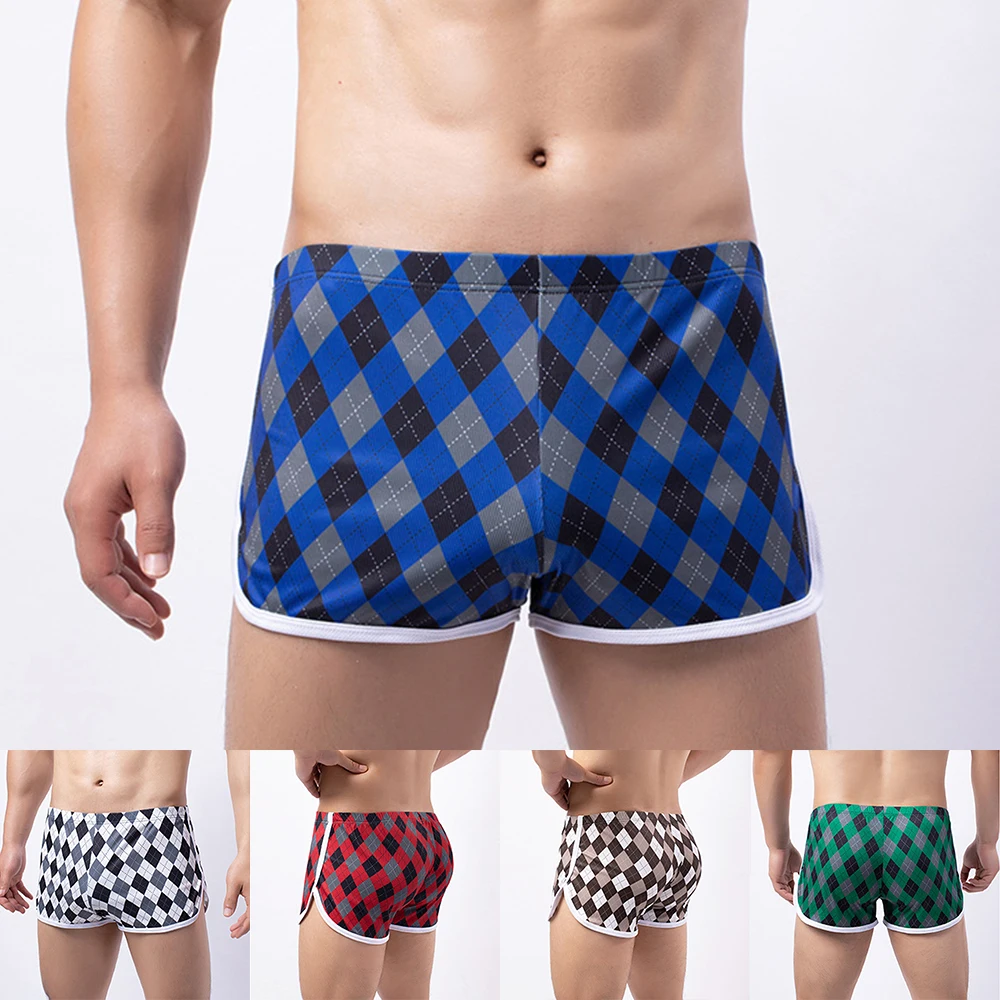 Men's Shorts Casual Homewear Breathable Boxer Briefs Shorts Plaid Print Underwear Trunks Summer Boxer Shorts
Men's Shorts Casual Homewear Breathable Boxer Briefs Shorts Plaid Print Underwear Trunks Summer Boxer Shorts