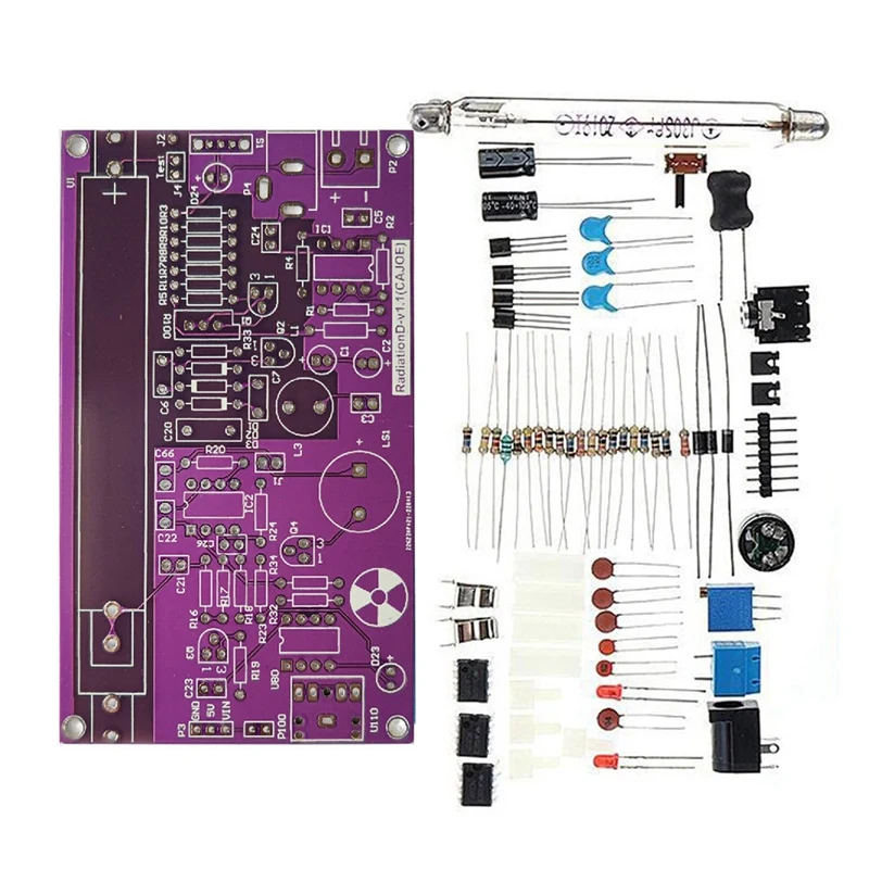 Unassembled DIY Geiger Counter Parts Kit Module Nuclear Radiation Detector With Sound And Light Alarm Function
Unassembled DIY Geiger Counter Parts Kit Module Nuclear Radiation Detector With Sound And Light Alarm Function